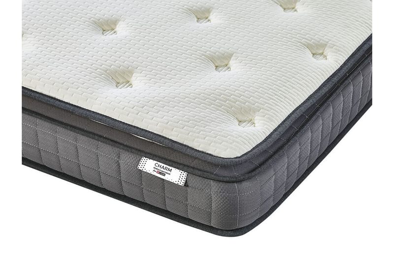 Acharm Resårmadrass 160x200 cm Fast Memoryskum - Vit - Möbler - Säng - Madrasser - Resårmadrass & resårbotten