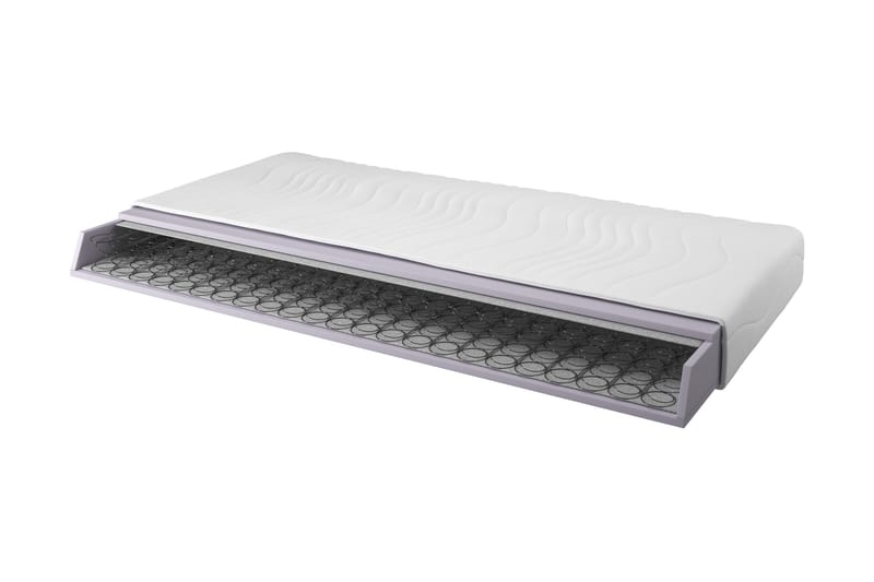 Agat Resårmadrass 180x200 Bonell Mjuk - Vit - Möbler - Säng - Madrasser - Resårmadrass & resårbotten