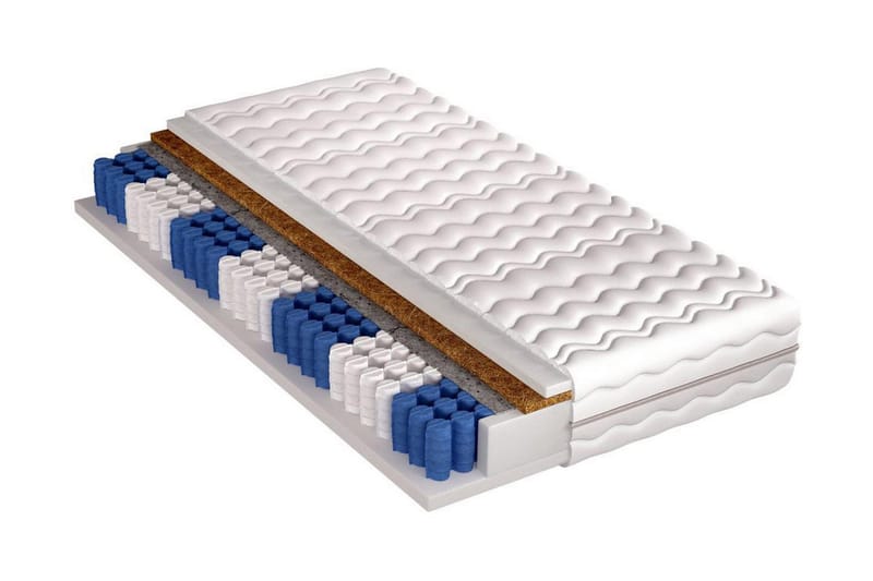 Argenta Pocketmadrass 90x200 - Vit - Möbler - Säng - Madrasser - Resårmadrass & resårbotten