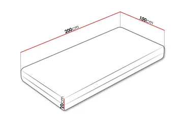 Arigna Resårmadrass 100x200 cm - Möbler - Säng - Madrasser - Resårmadrass & resårbotten