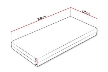 Arigna Resårmadrass 120x200 cm - Möbler - Säng - Madrasser - Resårmadrass & resårbotten