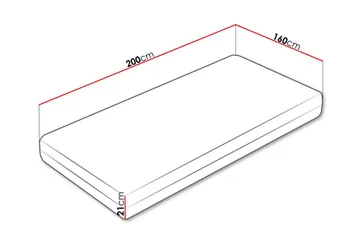 Arigna Resårmadrass 160x200 cm - Möbler - Säng - Madrasser - Resårmadrass & resårbotten