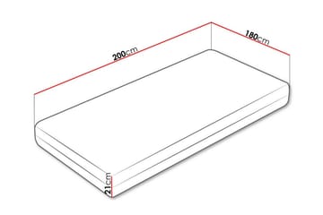 Arigna Resårmadrass 180x200 cm - Möbler - Säng - Madrasser - Resårmadrass & resårbotten