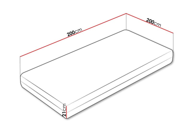 Arigna Resårmadrass 200x200 cm - Möbler - Säng - Madrasser - Resårmadrass & resårbotten