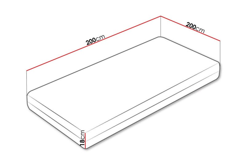 Arigna Resårmadrass 200x200 cm - Möbler - Säng - Madrasser - Resårmadrass & resårbotten