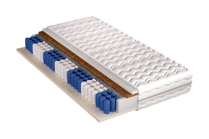 Atlanta Madrass 200x180x20 cm, Flerfärgad