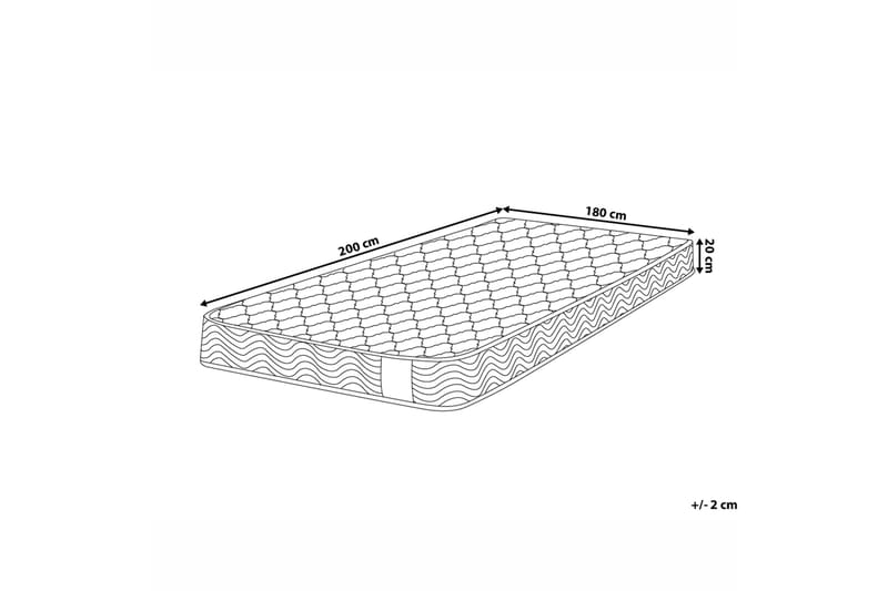 Cipperly Resårmadrass Fast 180x200 cm - Vit - Möbler - Säng - Madrasser - Resårmadrass & resårbotten