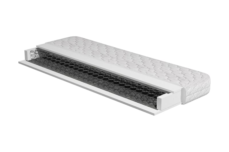 Compact Madrass Lyx 90x200 - Vit - Möbler - Säng - Madrasser - Resårmadrass & resårbotten