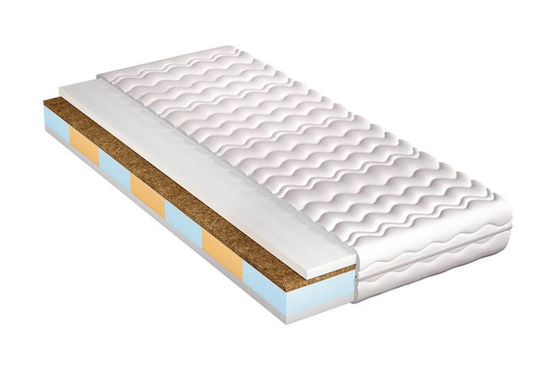 Dionizos Madrass 200x80x17 cm - Vit - Möbler - Säng - Madrasser - Resårmadrass & resårbotten