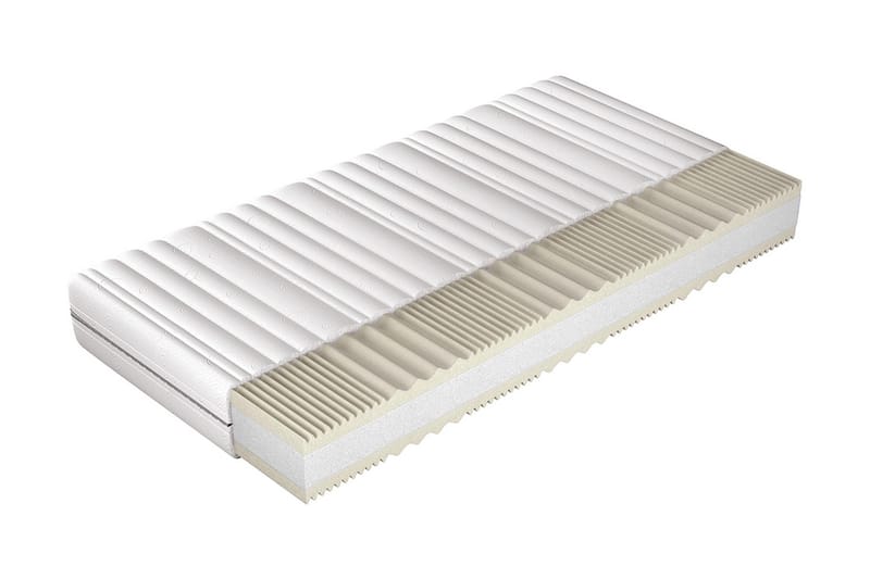 Exclusive Madrass 200x200x18cm - Vit - Möbler - Säng - Madrasser - Resårmadrass & resårbotten