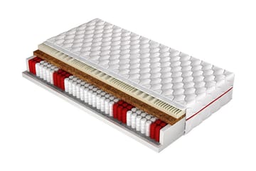 Fema Madrass 200x90x18 cm  Vit  Vit - Vit - Möbler - Säng - Madrasser - Resårmadrass & resårbotten