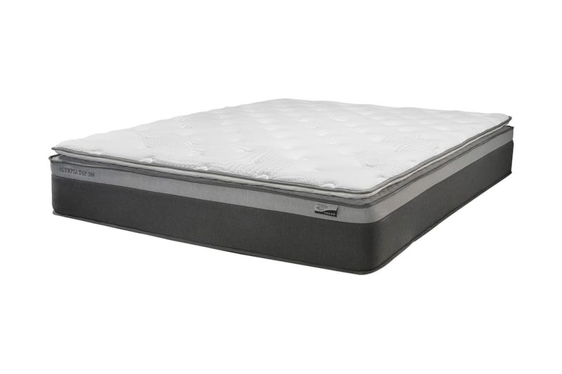 Fjädermadrass HARMONY TOPPOCKET 120x200xH33cm - Vit/Grå - Möbler - Säng - Madrasser - Bäddmadrass