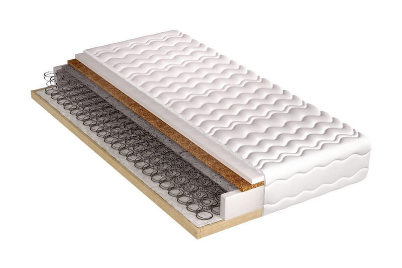 Hela Plus Madrass 200x90x22 cm - Vit - Möbler - Säng - Madrasser - Resårmadrass & resårbotten