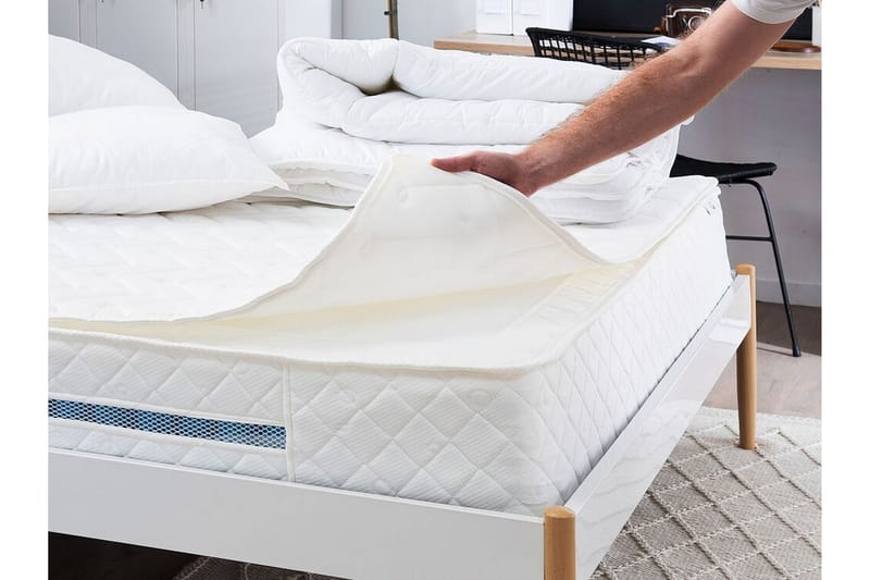 Kathaleya Resårmadrass 160x200 cm Medelfast - Vit - Möbler - Säng - Madrasser - Resårmadrass & resårbotten