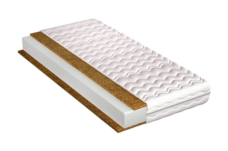 Kronos Madrass 200x180x15 cm - Vit - Möbler - Säng - Madrasser - Resårmadrass & resårbotten