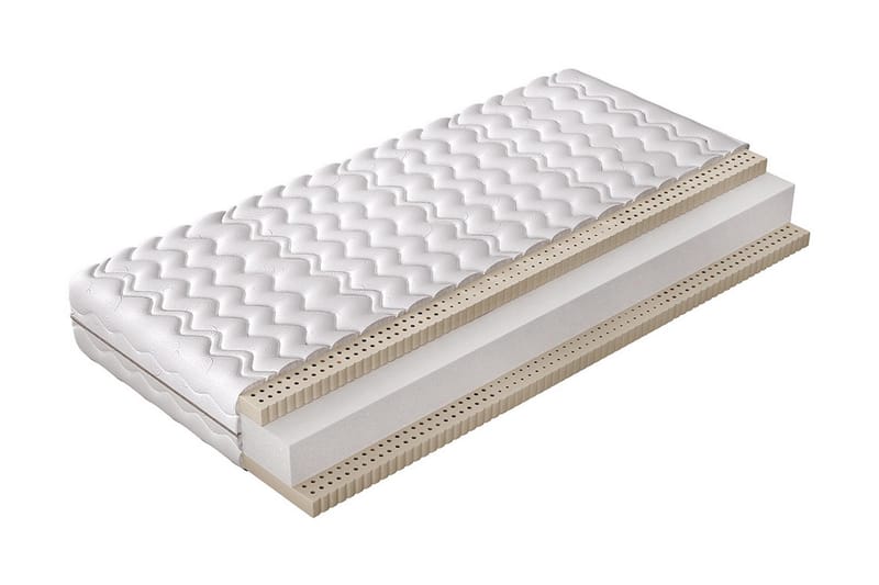 Late Forte Madrass 200x200x18cm - Vit - Möbler - Säng - Madrasser - Resårmadrass & resårbotten