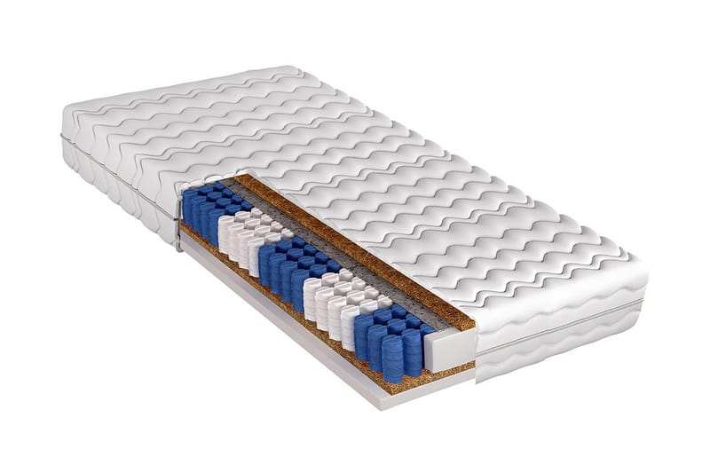 Madrass 180x200 - Vit - Möbler - Säng - Madrasser - Resårmadrass & resårbotten