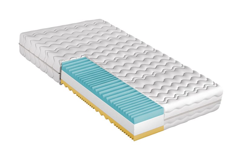 Madrass 90x200  Vit, Vit