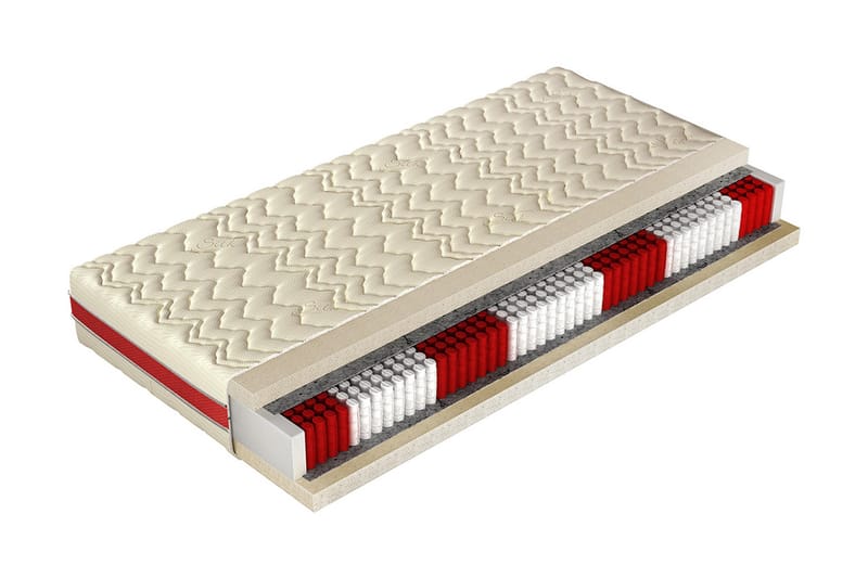 Molto Forte Madrass 200x140x20 cm - Beige/Grå - Möbler - Säng - Madrasser - Resårmadrass & resårbotten