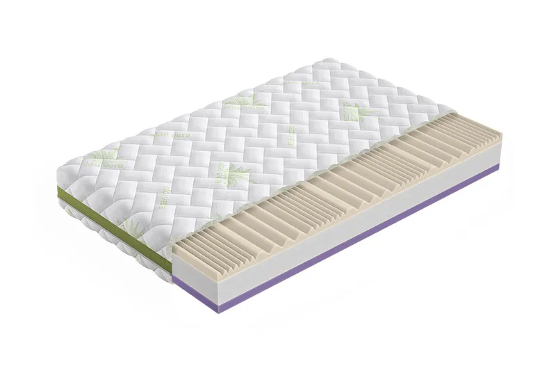 Ortopedic Madrass 200x120x21cm, Beige/Vit