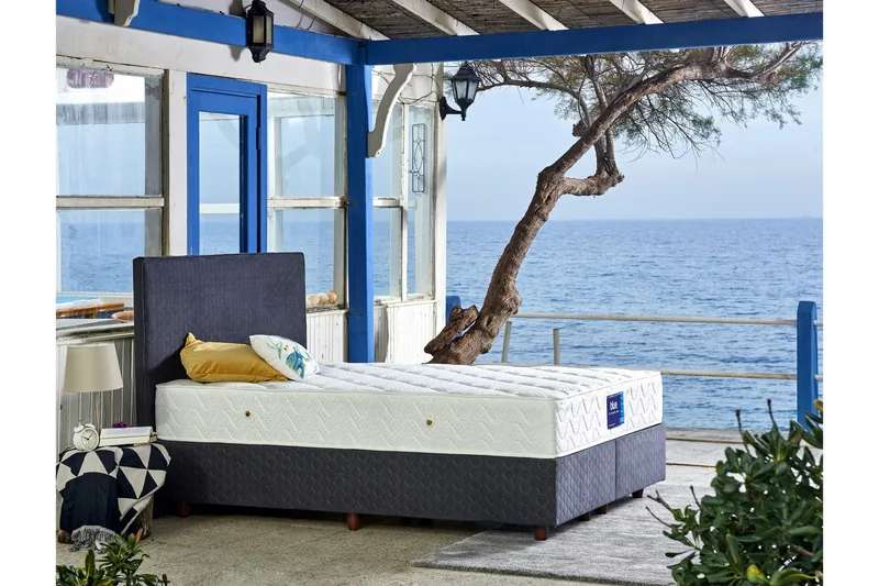 Resårmadrass 140x190 cm, Vit