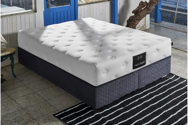 Resårmadrass 140x190 cm - Vit - Möbler - Säng - Madrasser - Resårmadrass & resårbotten