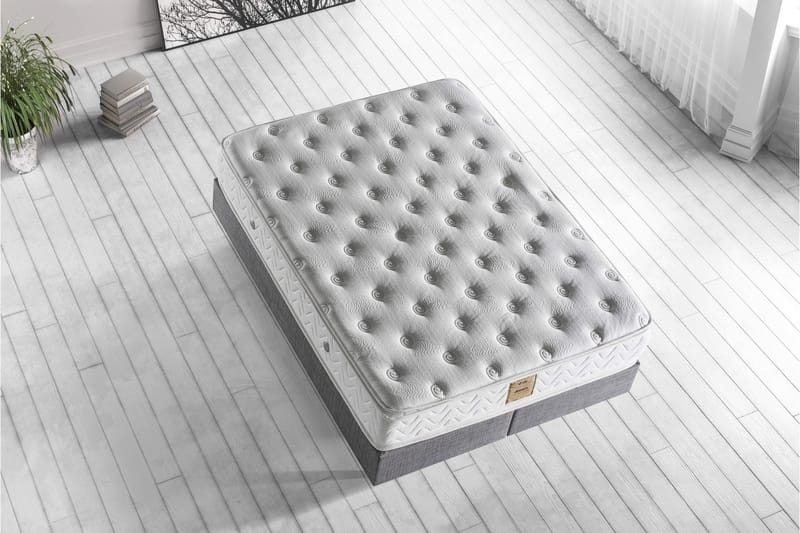 Resårmadrass 140x190 cm - Vit - Möbler - Säng - Madrasser - Resårmadrass & resårbotten