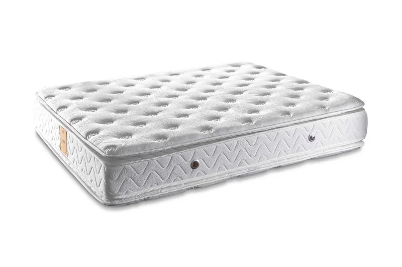 Resårmadrass 140x190 cm, Vit