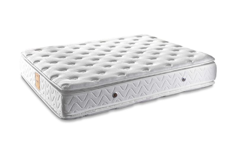 Resårmadrass 140x200 cm, Vit