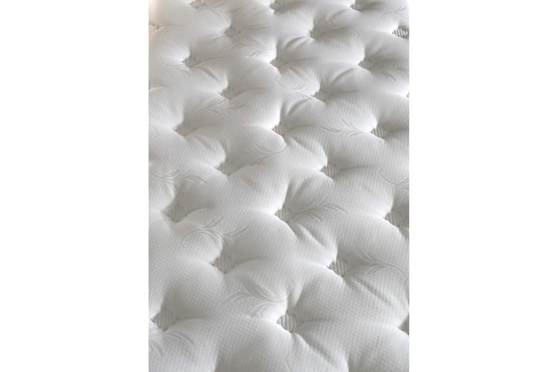 Resårmadrass 140x200 cm - Vit/Brun - Möbler - Säng - Madrasser - Resårmadrass & resårbotten