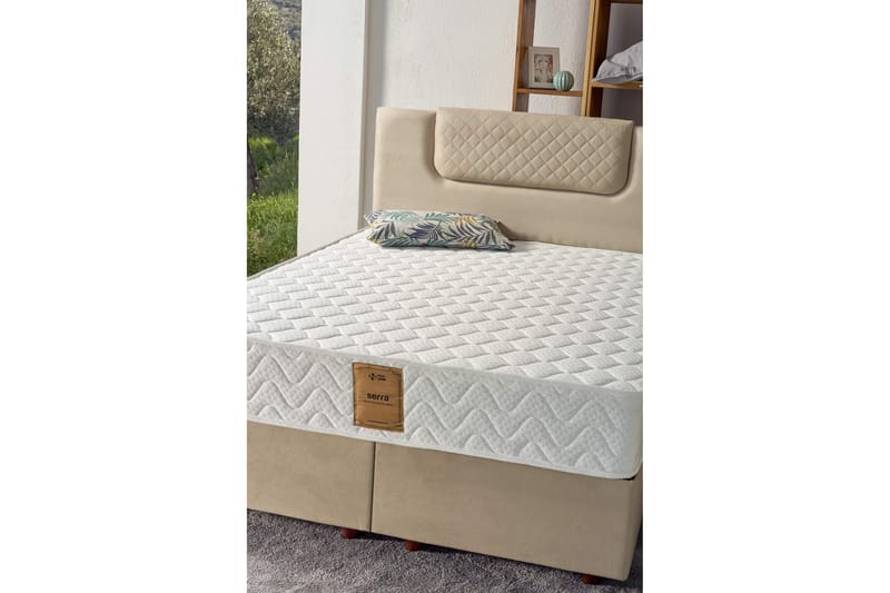 Resårmadrass 150x200 cm - Vit - Möbler - Säng - Madrasser - Resårmadrass & resårbotten