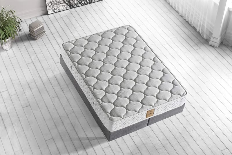 Resårmadrass 150x200 cm - Vit - Möbler - Säng - Madrasser - Resårmadrass & resårbotten