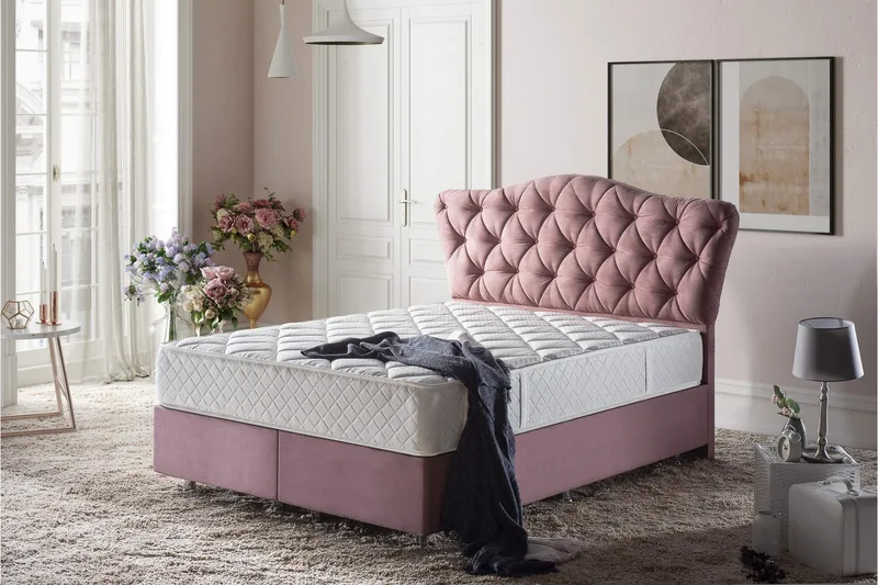 Resårmadrass 150x200 cm - Vit - Möbler - Säng - Madrasser - Resårmadrass & resårbotten