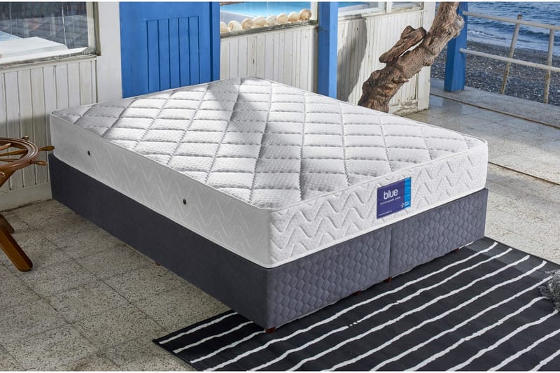 Resårmadrass 160x200 cm - Vit - Möbler - Säng - Madrasser - Resårmadrass & resårbotten