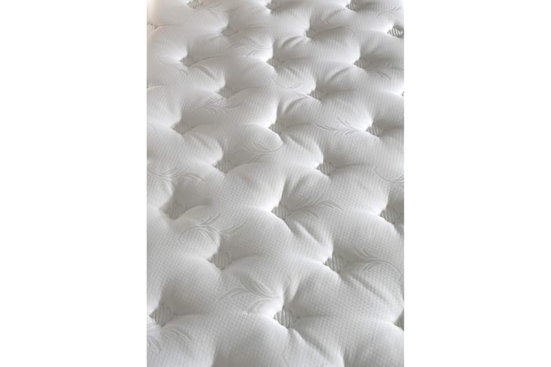 Resårmadrass 160x200 cm - Vit/Brun - Möbler - Säng - Madrasser - Resårmadrass & resårbotten