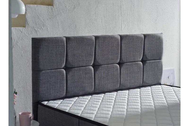 Resårmadrass 160x200 cm - Vit/Grå - Möbler - Säng - Madrasser - Resårmadrass & resårbotten