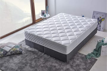 Resårmadrass 180x200 cm - Vit - Möbler - Säng - Madrasser - Resårmadrass & resårbotten