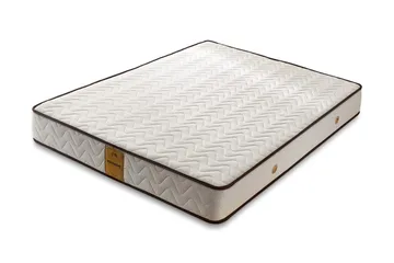 Resårmadrass 180x200 cm - Vit/Brun - Möbler - Säng - Madrasser - Resårmadrass & resårbotten