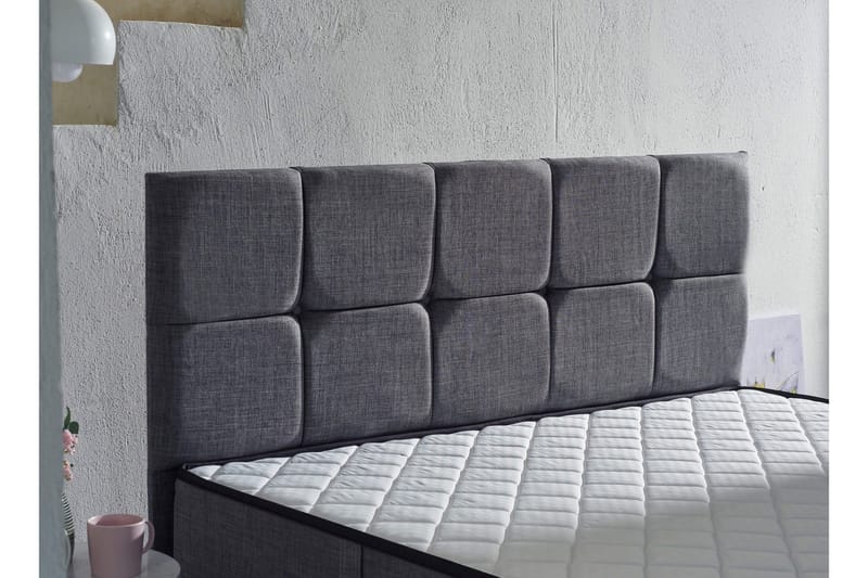 Resårmadrass 180x200 cm - Vit/Grå - Möbler - Säng - Madrasser - Resårmadrass & resårbotten