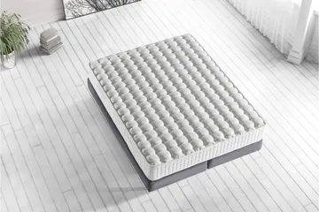 Resårmadrass 200x200 cm - Vit - Möbler - Säng - Madrasser - Resårmadrass & resårbotten