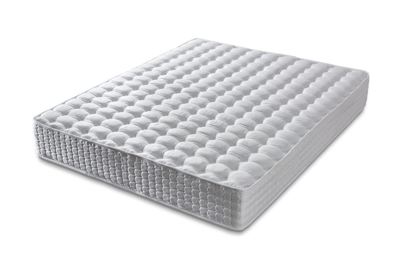 Resårmadrass 200x200 cm, Vit