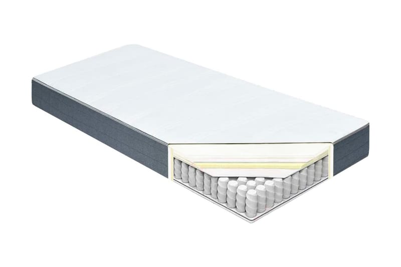 Resårmadrass 200x80x20 cm - Vit - Möbler - Säng - Madrasser - Resårmadrass & resårbotten