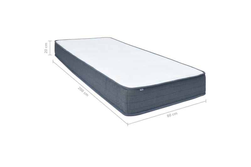 Resårmadrass 200x80x20 cm - Vit - Möbler - Säng - Madrasser - Resårmadrass & resårbotten