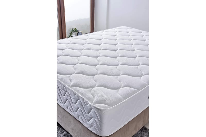 Resårmadrass 90x190 cm - Vit - Möbler - Säng - Madrasser - Resårmadrass & resårbotten