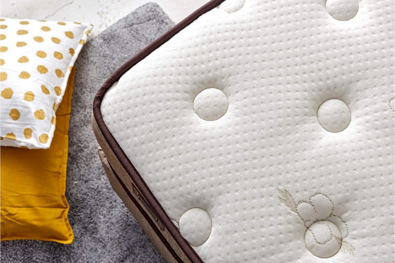 Resårmadrass 90x190 cm - Vit/Beige - Möbler - Säng - Madrasser - Resårmadrass & resårbotten