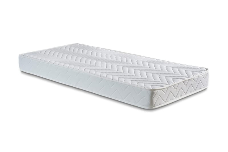 Resårmadrass 90x200 cm, Vit