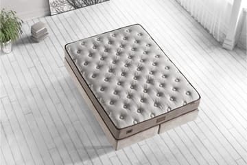 Resårmadrass 90x200 cm - Vit/Beige - Möbler - Säng - Madrasser - Resårmadrass & resårbotten