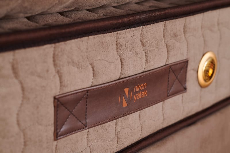 Resårmadrass 90x200 cm - Vit/Brun - Möbler - Säng - Madrasser - Resårmadrass & resårbotten