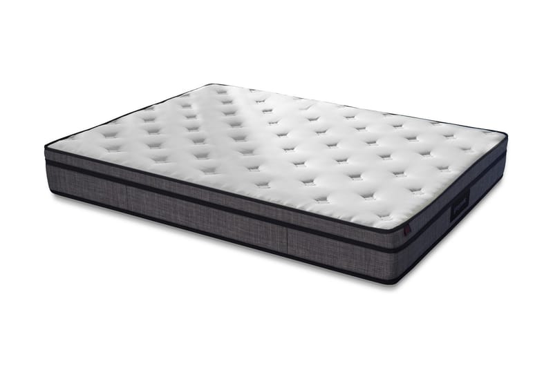Resårmadrass 90x200 cm - Vit/Grå - Möbler - Säng - Madrasser - Resårmadrass & resårbotten