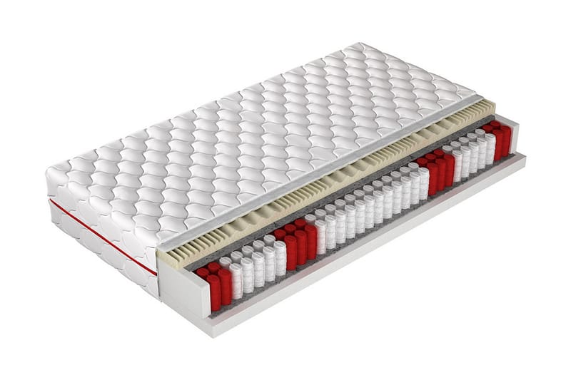 Resta Madrass 90x200 cm - Vit - Resårmadrass & resårbotten